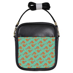 Cute Fish Underwater Sea Ocean Nature Aquarium Goldfish Marine Water Girls Sling Bag by Bedest