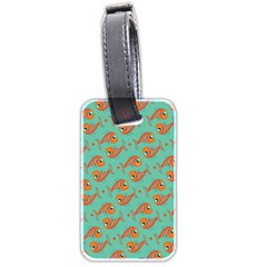 Cute Fish Underwater Sea Ocean Nature Aquarium Goldfish Marine Water Luggage Tag (two Sides) by Bedest