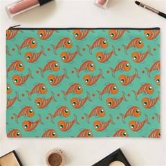 Cute Fish Underwater Sea Ocean Nature Aquarium Goldfish Marine Water Cosmetic Bag (xxxl) by Bedest