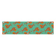 Cute Fish Underwater Sea Ocean Nature Aquarium Goldfish Marine Water Banner And Sign 4  X 1  by Bedest