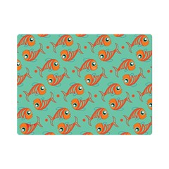 Cute Fish Underwater Sea Ocean Nature Aquarium Goldfish Marine Water Premium Plush Fleece Blanket (mini) by Bedest