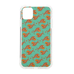 Cute Fish Underwater Sea Ocean Nature Aquarium Goldfish Marine Water Iphone 11 Tpu Uv Print Case by Bedest