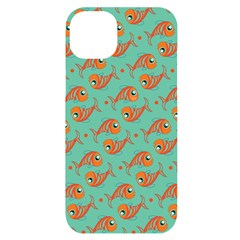 Cute Fish Underwater Sea Ocean Nature Aquarium Goldfish Marine Water Iphone 14 Plus Black Uv Print Case