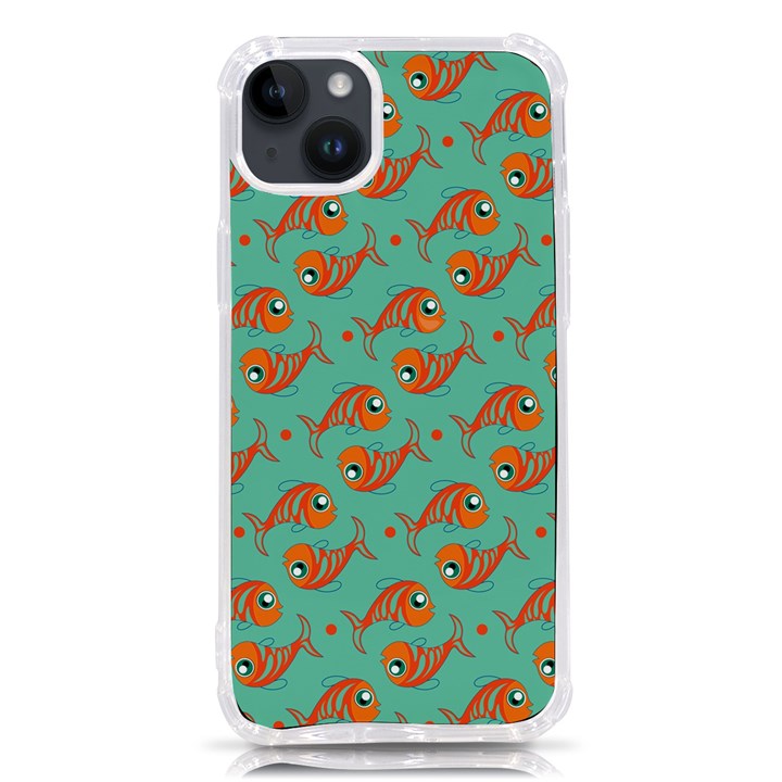 Cute Fish Underwater Sea Ocean Nature Aquarium Goldfish Marine Water iPhone 14 Plus TPU UV Print Case