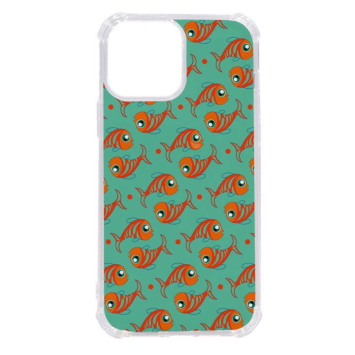 Cute Fish Underwater Sea Ocean Nature Aquarium Goldfish Marine Water iPhone 13 Pro Max TPU UV Print Case