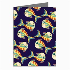 Fish Abstract Animal Art Nature Texture Water Pattern Marine Life Underwater Aquarium Aquatic Greeting Card by Bedest