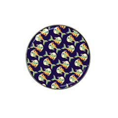 Fish Abstract Animal Art Nature Texture Water Pattern Marine Life Underwater Aquarium Aquatic Hat Clip Ball Marker by Bedest