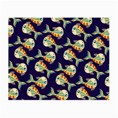 Fish Abstract Animal Art Nature Texture Water Pattern Marine Life Underwater Aquarium Aquatic Small Glasses Cloth (2 Sides) by Bedest