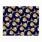 Fish Abstract Animal Art Nature Texture Water Pattern Marine Life Underwater Aquarium Aquatic Small Glasses Cloth (2 Sides) Front