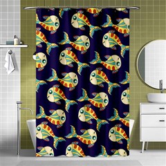 Fish Abstract Animal Art Nature Texture Water Pattern Marine Life Underwater Aquarium Aquatic Shower Curtain 48  X 72  (small)  by Bedest