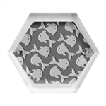 Fish Abstract Animal Art Nature Texture Water Pattern Marine Life Underwater Aquarium Aquatic Hexagon Wood Jewelry Box Front