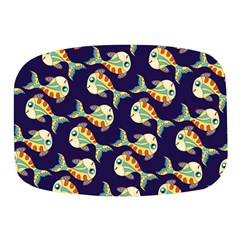 Fish Abstract Animal Art Nature Texture Water Pattern Marine Life Underwater Aquarium Aquatic Mini Square Pill Box by Bedest