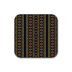 Background Art Pattern Design Rubber Coaster (square) by Bedest