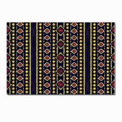 Background Art Pattern Design Postcard 4 x 6  (pkg Of 10)