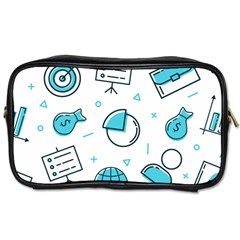 Pattern Business Graphics Seamless Background Texture Desktop Design Concept Geometric Toiletries Bag (two Sides) by Bedest