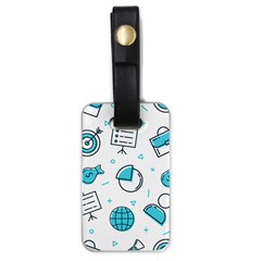 Pattern Business Graphics Seamless Background Texture Desktop Design Concept Geometric Luggage Tag (one Side) by Bedest