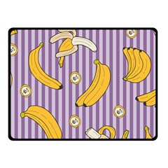 Pattern Bananas Fruit Tropical Seamless Texture Graphics Fleece Blanket (small) by Bedest