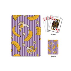 Pattern Bananas Fruit Tropical Seamless Texture Graphics Playing Cards Single Design (mini)