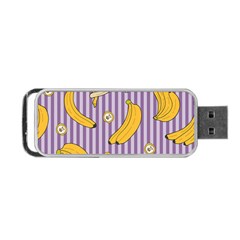 Pattern Bananas Fruit Tropical Seamless Texture Graphics Portable Usb Flash (one Side) by Bedest