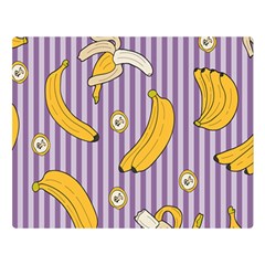 Pattern Bananas Fruit Tropical Seamless Texture Graphics Two Sides Premium Plush Fleece Blanket (large) by Bedest