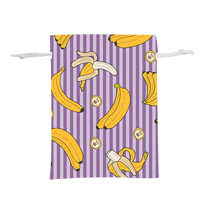 Pattern Bananas Fruit Tropical Seamless Texture Graphics Lightweight Drawstring Pouch (S)