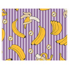 Pattern Bananas Fruit Tropical Seamless Texture Graphics Premium Plush Fleece Blanket (medium) by Bedest