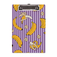 Pattern Bananas Fruit Tropical Seamless Texture Graphics A5 Acrylic Clipboard by Bedest