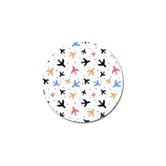 Airplane Pattern Plane Aircraft Fabric Style Simple Seamless Golf Ball Marker (10 Pack) by Bedest