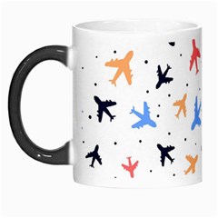 Airplane Pattern Plane Aircraft Fabric Style Simple Seamless Morph Mug by Bedest