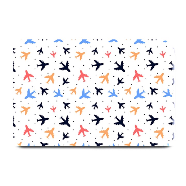 Airplane Pattern Plane Aircraft Fabric Style Simple Seamless Plate Mats