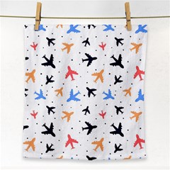 Airplane Pattern Plane Aircraft Fabric Style Simple Seamless Face Towel by Bedest