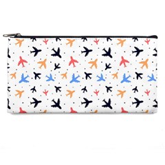 Airplane Pattern Plane Aircraft Fabric Style Simple Seamless Pencil Case by Bedest