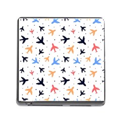 Airplane Pattern Plane Aircraft Fabric Style Simple Seamless Memory Card Reader (square 5 Slot) by Bedest