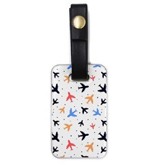 Airplane Pattern Plane Aircraft Fabric Style Simple Seamless Luggage Tag (one Side) by Bedest