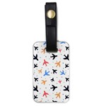 Airplane Pattern Plane Aircraft Fabric Style Simple Seamless Luggage Tag (one side) Front