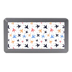 Airplane Pattern Plane Aircraft Fabric Style Simple Seamless Memory Card Reader (mini) by Bedest