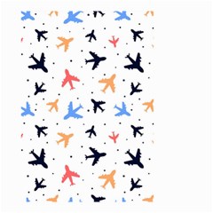 Airplane Pattern Plane Aircraft Fabric Style Simple Seamless Small Garden Flag (two Sides) by Bedest