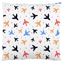 Airplane Pattern Plane Aircraft Fabric Style Simple Seamless Large Cushion Case (one Side) by Bedest