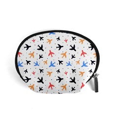 Airplane Pattern Plane Aircraft Fabric Style Simple Seamless Accessory Pouch (small) by Bedest