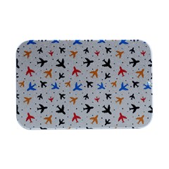 Airplane Pattern Plane Aircraft Fabric Style Simple Seamless Open Lid Metal Box (silver)   by Bedest