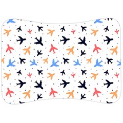 Airplane Pattern Plane Aircraft Fabric Style Simple Seamless Velour Seat Head Rest Cushion by Bedest