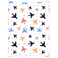 Airplane Pattern Plane Aircraft Fabric Style Simple Seamless Back Support Cushion by Bedest