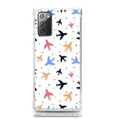 Airplane Pattern Plane Aircraft Fabric Style Simple Seamless Samsung Galaxy Note 20 Tpu Uv Case by Bedest