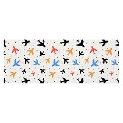 Airplane Pattern Plane Aircraft Fabric Style Simple Seamless Banner And Sign 8  X 3  by Bedest