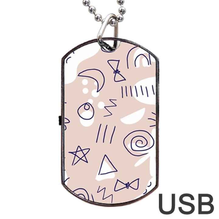 Abstract Leaf Nature Natural Beautiful Summer Pattern Dog Tag USB Flash (One Side)