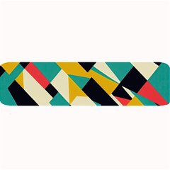 Geometric Pattern Retro Colorful Abstract Large Bar Mat by Bedest