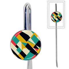 Geometric Pattern Retro Colorful Abstract Book Mark by Bedest