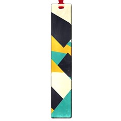 Geometric Pattern Retro Colorful Abstract Large Book Marks by Bedest