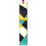 Geometric Pattern Retro Colorful Abstract Large Book Marks Front