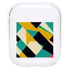 Geometric Pattern Retro Colorful Abstract Hard Pc Airpods 1/2 Case by Bedest